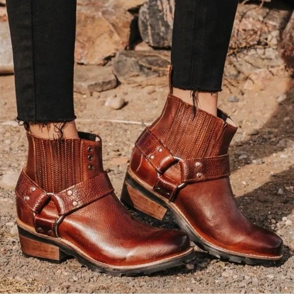 Freebird by Steven Whiskey Boots Cognac 7.5